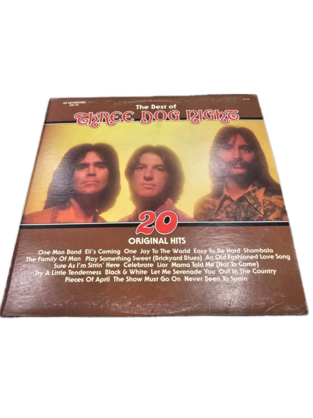 Canada 1977 LP The Best of Three Dog Night K-Tel International NC 456